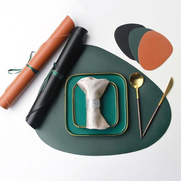 2pcs faux leather placemat insulation bowl dish tea cup pad dining table mat te mats & pads
2pcs faux leather placemat insulation bowl dish tea cup pad dining table mat te mats & pads