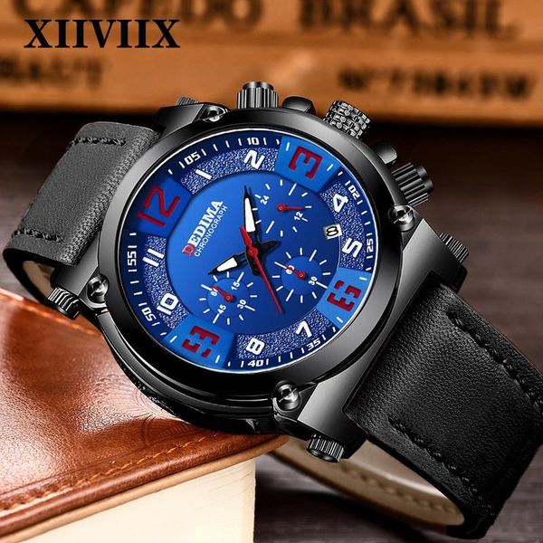 wristwatches xiiviix 2021 men quartz wrist watch chronograph sport leather wristwatch man, Slivery;brown
wristwatches xiiviix 2021 men quartz wrist watch chronograph sport leather wristwatch man, Slivery;brown