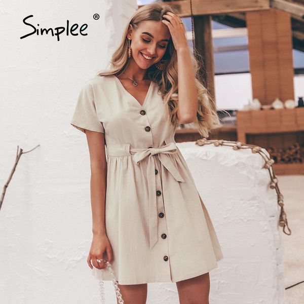 casual dresses simplee vintage buttons women dress shirt v neck short sleeve cotton linen summer office korean vestidos, Black;gray
casual dresses simplee vintage buttons women dress shirt v neck short sleeve cotton linen summer office korean vestidos, Black;gray