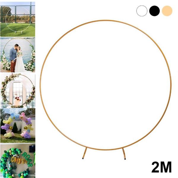 party decoration 2m iron circle wedding birthday arch background wrought props outdoor lawn round backdrop frame balloon
party decoration 2m iron circle wedding birthday arch background wrought props outdoor lawn round backdrop frame balloon