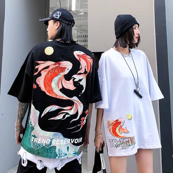 men's t-shirts gtdom country tide logo short sleeve t shirt men fry street trend chinese wind koi print lovers five minute, White;black
men's t-shirts gtdom country tide logo short sleeve t shirt men fry street trend chinese wind koi print lovers five minute, White;black