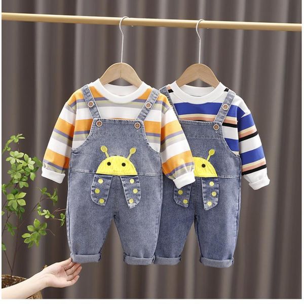 clothing sets spring autumn baby children suits boys girls striped hoodie+cartoon jeans two piece set toddler cotton kids tracksuits, White
clothing sets spring autumn baby children suits boys girls striped hoodie+cartoon jeans two piece set toddler cotton kids tracksuits, White