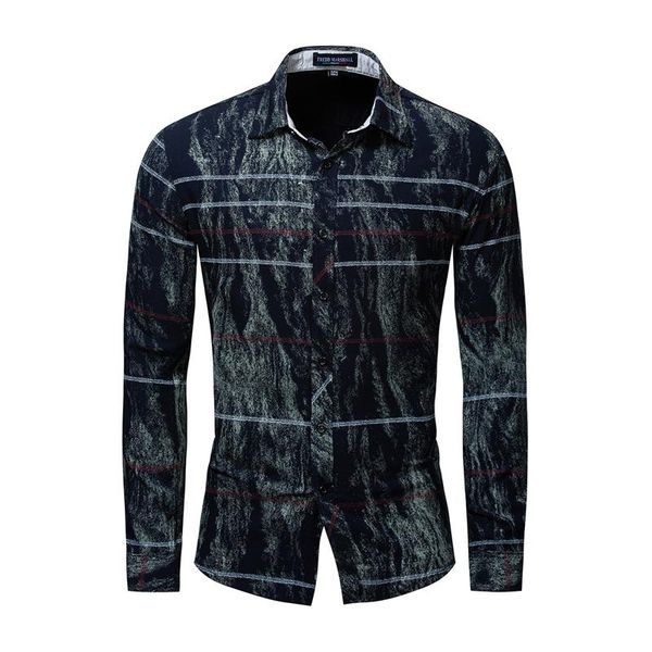 men's casual shirts 2021 summer autumn fashion retro printed shirt men striped long sleeve smart dress male brand clothes, White;black
men's casual shirts 2021 summer autumn fashion retro printed shirt men striped long sleeve smart dress male brand clothes, White;black