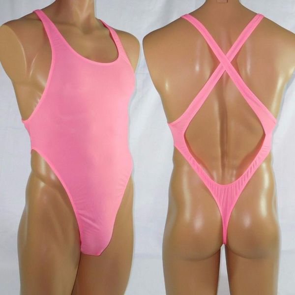 men's body shapers g7282 mens bodysuit thong leotard high cut x cross back nylon spandex soft thin jersey semi c-thru, Black;brown
men's body shapers g7282 mens bodysuit thong leotard high cut x cross back nylon spandex soft thin jersey semi c-thru, Black;brown