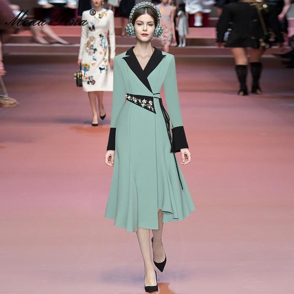 casual dresses fashion designer dress autumn women turn-down collar flare sleeve beading elegant green, Black;gray
casual dresses fashion designer dress autumn women turn-down collar flare sleeve beading elegant green, Black;gray