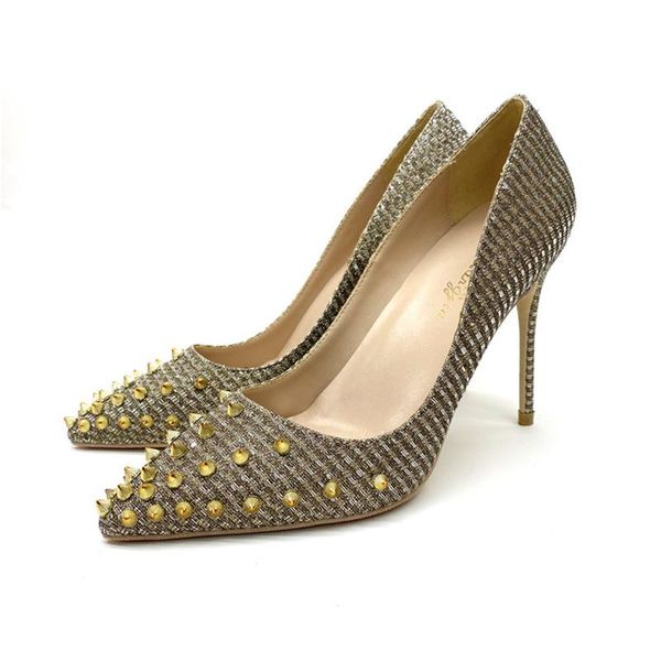 fashion gold high heels shoes women pump 8--12cm point toe punk rivet studs stietto ladies party wedding lady dress, Black
fashion gold high heels shoes women pump 8--12cm point toe punk rivet studs stietto ladies party wedding lady dress, Black