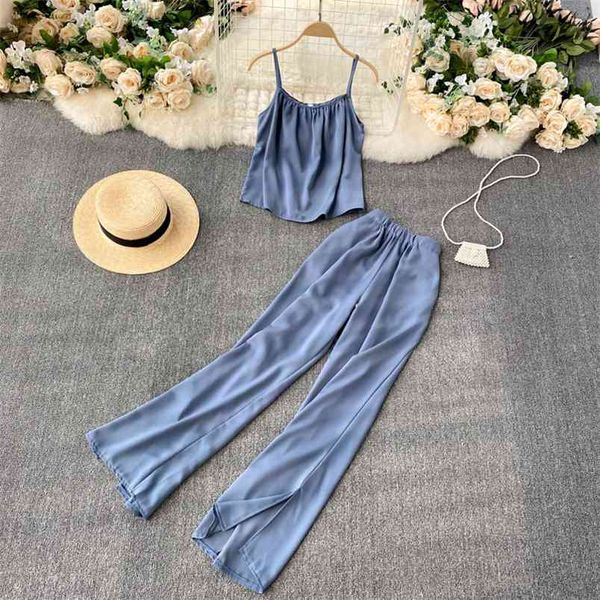 casual suit women's camisole ladies all-match high waist split wide leg pants two-piece gk365 210506, White
casual suit women's camisole ladies all-match high waist split wide leg pants two-piece gk365 210506, White