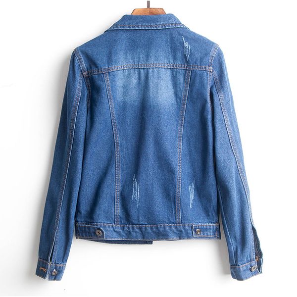 plus size ripped hole cropped jean jacket 4xl 5xl light blue bomber short denim jackets jaqueta long sleeve casual jeans coat, Black;brown 
plus size ripped hole cropped jean jacket 4xl 5xl light blue bomber short denim jackets jaqueta long sleeve casual jeans coat, Black;brown