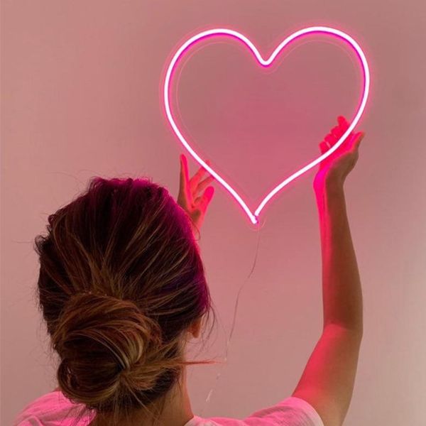 night lights heart shape neon sign wall hanging light for wedding bedroom home holiday party bar usb powered valentine's day christmas
night lights heart shape neon sign wall hanging light for wedding bedroom home holiday party bar usb powered valentine's day christmas