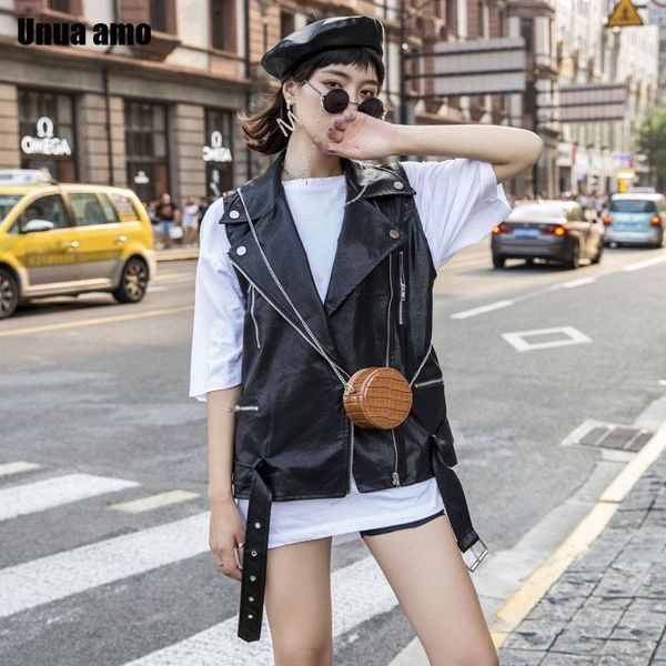 women's vests unua amo pu sleeveless jacket women fashion turn-down collar sashes leather waistcoat spring faux motorcycle vest, Black;white
women's vests unua amo pu sleeveless jacket women fashion turn-down collar sashes leather waistcoat spring faux motorcycle vest, Black;white