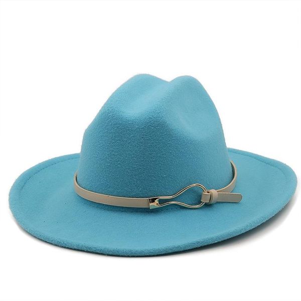 wide brim hats hat metal button belt felt women men wool jazz fedora panama trilby cap trend gambler, Blue;gray
wide brim hats hat metal button belt felt women men wool jazz fedora panama trilby cap trend gambler, Blue;gray