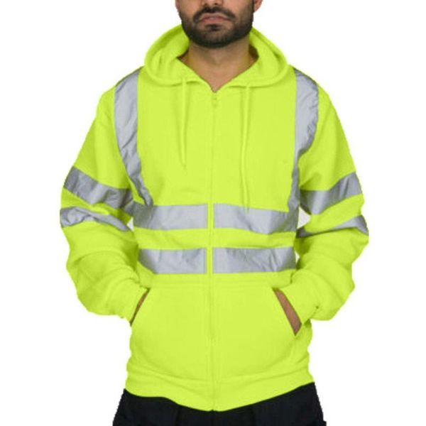 men's jackets reflective stripe sanitation work clothes and fleece hooded jacket cold-proof outdoor sweater cardigan, Black;brown
men's jackets reflective stripe sanitation work clothes and fleece hooded jacket cold-proof outdoor sweater cardigan, Black;brown