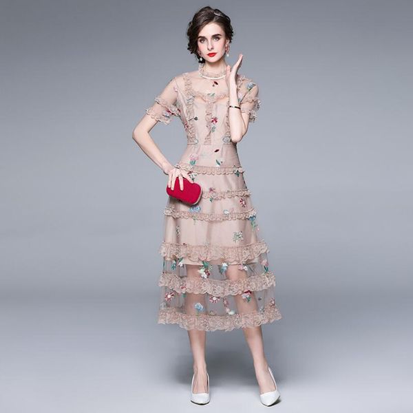 2021 spring autumn women dress mesh embroidery high waist elegant party mexi mid dresses female lace vestidos w1314, Black
2021 spring autumn women dress mesh embroidery high waist elegant party mexi mid dresses female lace vestidos w1314, Black