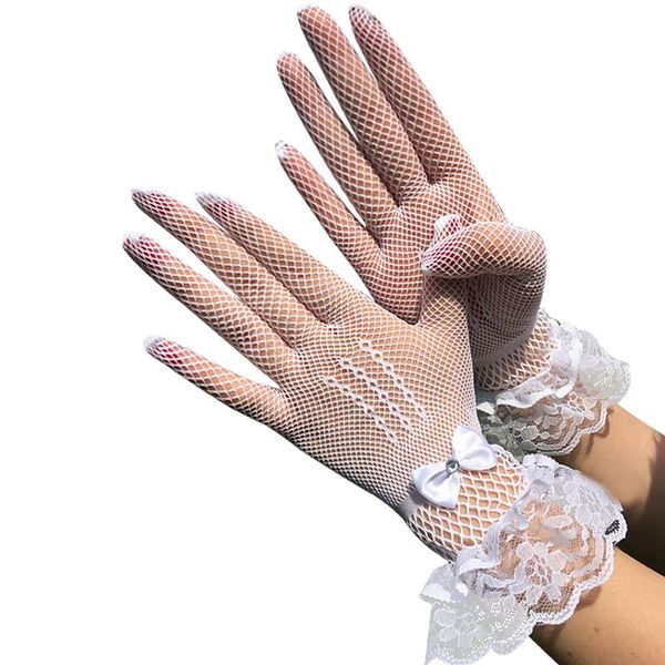 five fingers gloves 1 pairs women lace full finger short tulle etiquette stretchy lotus leaf sheers mittens, Blue;gray
five fingers gloves 1 pairs women lace full finger short tulle etiquette stretchy lotus leaf sheers mittens, Blue;gray