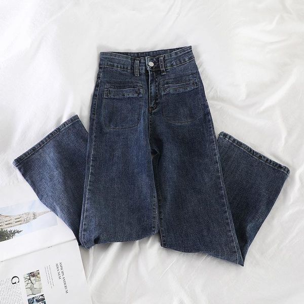 women's jeans 2021 fashion denim flare pants women retro wide leg trousers lady casual bell-bottoms pant female, Blue
women's jeans 2021 fashion denim flare pants women retro wide leg trousers lady casual bell-bottoms pant female, Blue