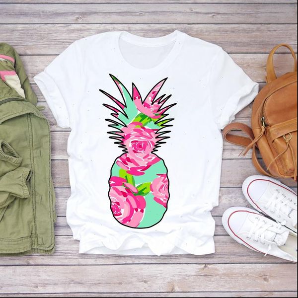 women womens t shirt summer pineapple watercolor flower floral fruit camisas ladies shirts graphic female tee, White
women womens t shirt summer pineapple watercolor flower floral fruit camisas ladies shirts graphic female tee, White