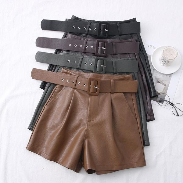 autumn and winter fashion all-match pu leather high waist thin shorts wide leg pants boots with belt women women's, White;black
autumn and winter fashion all-match pu leather high waist thin shorts wide leg pants boots with belt women women's, White;black