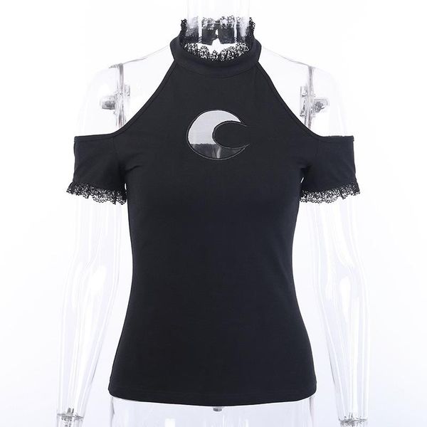 women's t-shirt 2021 punk club gothic streetwear women t-shirts beach goth casual ladies hollow slim solid female tees, White
women's t-shirt 2021 punk club gothic streetwear women t-shirts beach goth casual ladies hollow slim solid female tees, White