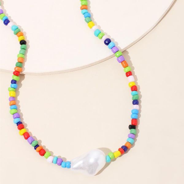 chains fashion colorful irregular pearl necklace for women rainbow seed beads natural fresh water baroque layered vintage choker, Silver
chains fashion colorful irregular pearl necklace for women rainbow seed beads natural fresh water baroque layered vintage choker, Silver