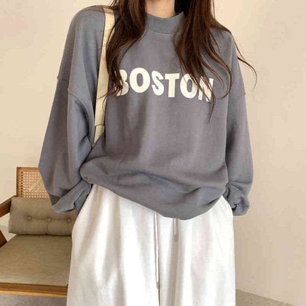 women's hoodies & sweatshirts nomikuma korean letters printed women sweatshirt long sleeve o-neck causal autumn winter pullover jumper, Black
women's hoodies & sweatshirts nomikuma korean letters printed women sweatshirt long sleeve o-neck causal autumn winter pullover jumper, Black