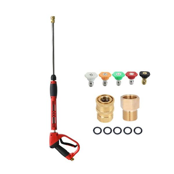 water gun & snow foam lance high pressure washer tool set with replacement wand extension 5 nozzle tips m22 fitting 40 inch 5000 psi
water gun & snow foam lance high pressure washer tool set with replacement wand extension 5 nozzle tips m22 fitting 40 inch 5000 psi