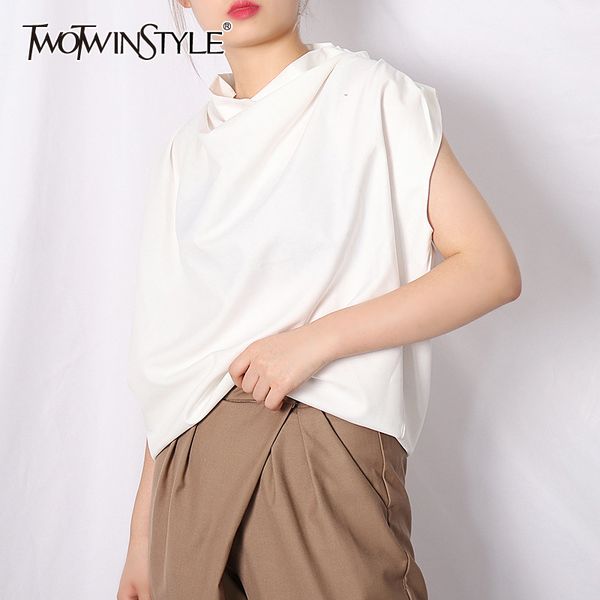 elegant white t shirt for women turtleneck sleeveless casual minimalist t shirts female fashion new clothing summer 210428
elegant white t shirt for women turtleneck sleeveless casual minimalist t shirts female fashion new clothing summer 210428