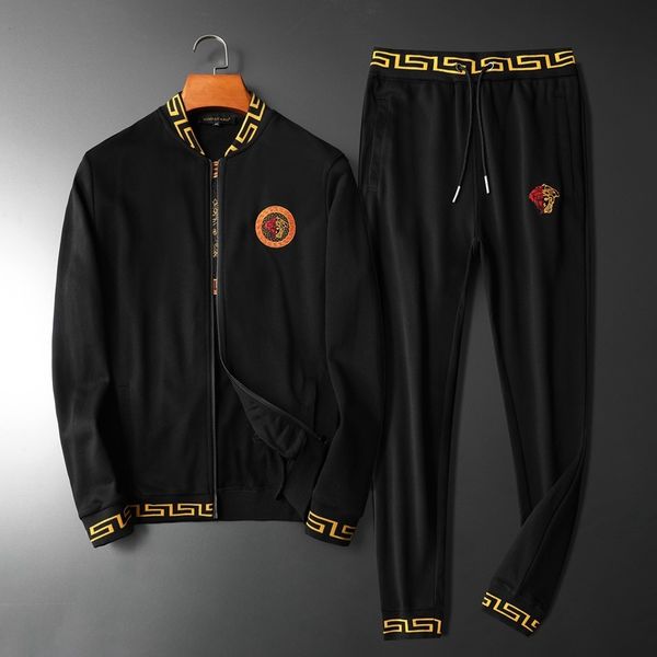 tracksuits sport suit fashion classic auspicious tussauds autumn cardigan sweater pants korean art works graphic embroidery casual men', Gray
tracksuits sport suit fashion classic auspicious tussauds autumn cardigan sweater pants korean art works graphic embroidery casual men', Gray