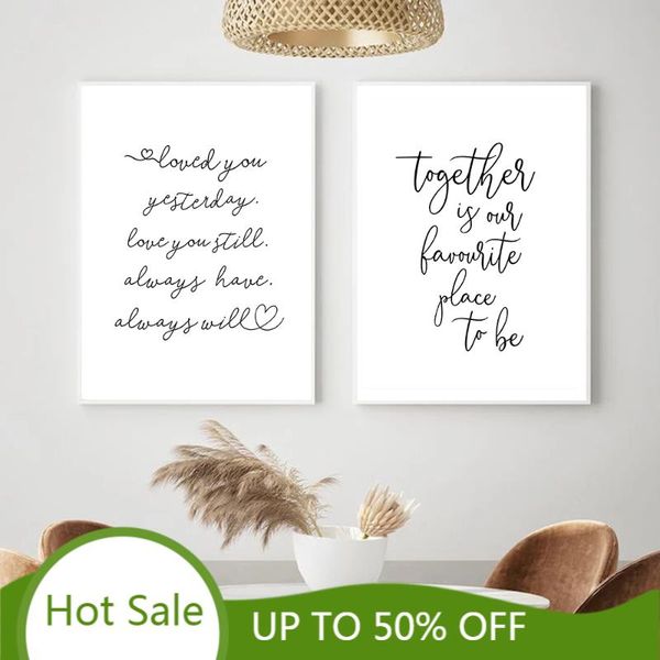 black white minimalism wall art canvas painting posters prints together love you quote room decor picture home decoration paintings
black white minimalism wall art canvas painting posters prints together love you quote room decor picture home decoration paintings