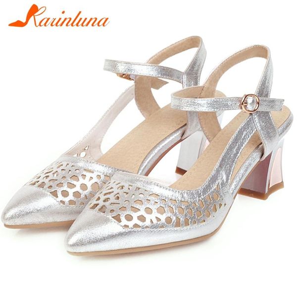 elegant ladies fashion dance sandals buckle strap pointed toe metallic hollowing women summer shoes woman, Black
elegant ladies fashion dance sandals buckle strap pointed toe metallic hollowing women summer shoes woman, Black