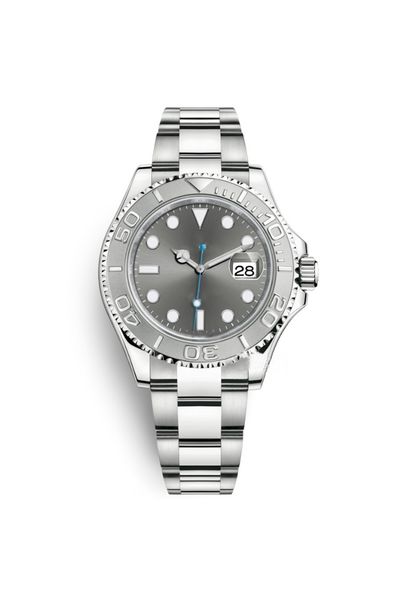 men's watch 40mm silver case automatic stainless steel waterproof luminous sapphire, Slivery;brown
men's watch 40mm silver case automatic stainless steel waterproof luminous sapphire, Slivery;brown