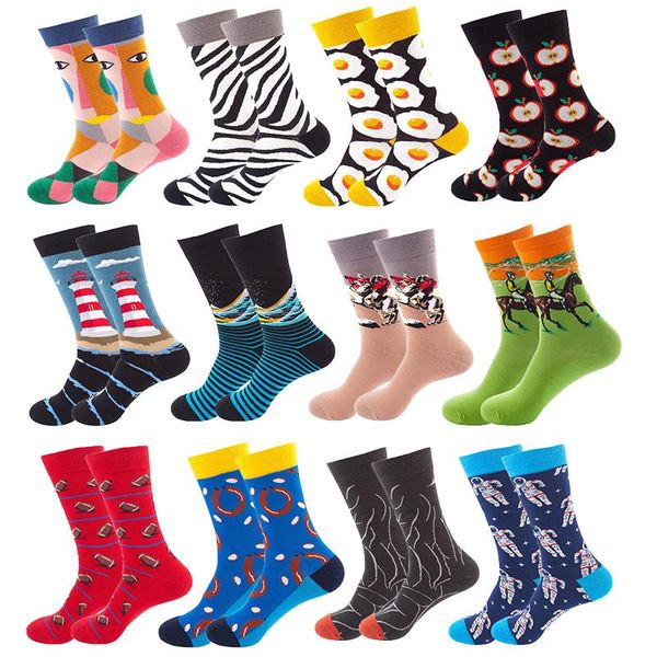men's socks 1 pair s women harajuku creative sketch print cotton breathable casual female funny long cycling, Black
men's socks 1 pair s women harajuku creative sketch print cotton breathable casual female funny long cycling, Black