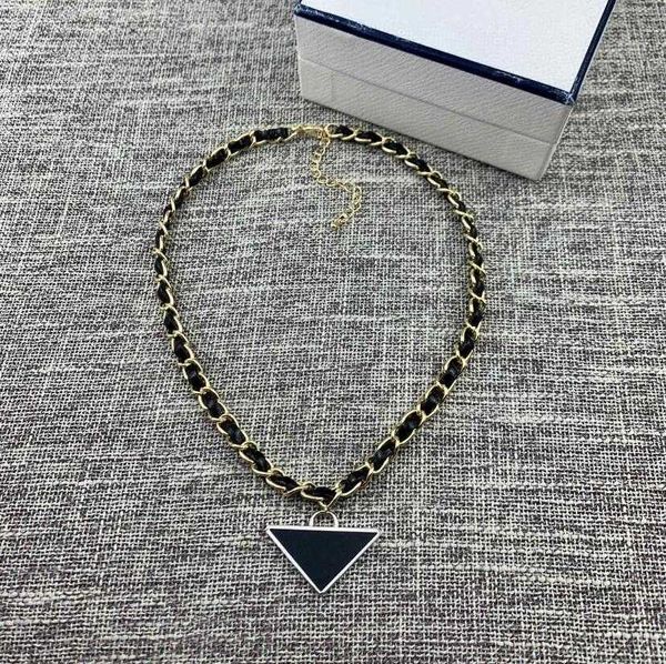 european and american inverted triangle letter necklace black leather rope braided female retro metal tq buckle personality clavicle chain, Silver
european and american inverted triangle letter necklace black leather rope braided female retro metal tq buckle personality clavicle chain, Silver