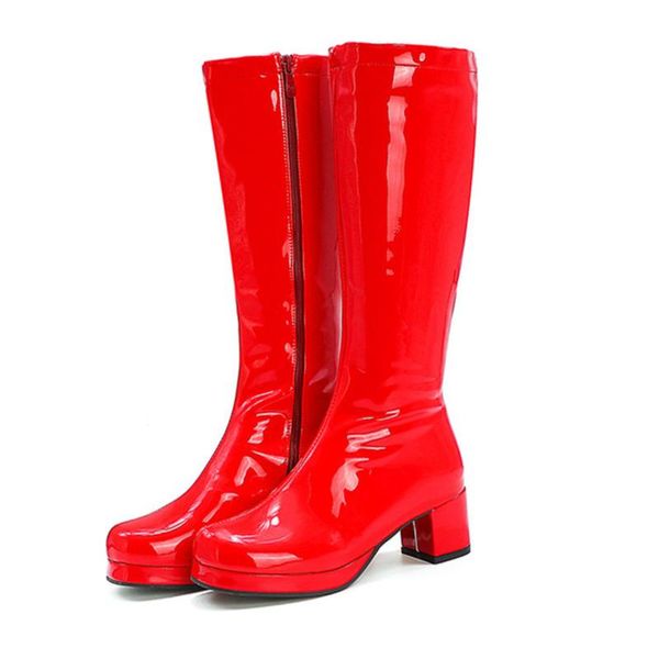 boots woman square heel knee-high classic toe boot pu leather zip party dress dance shoe lady shoes, Black
boots woman square heel knee-high classic toe boot pu leather zip party dress dance shoe lady shoes, Black