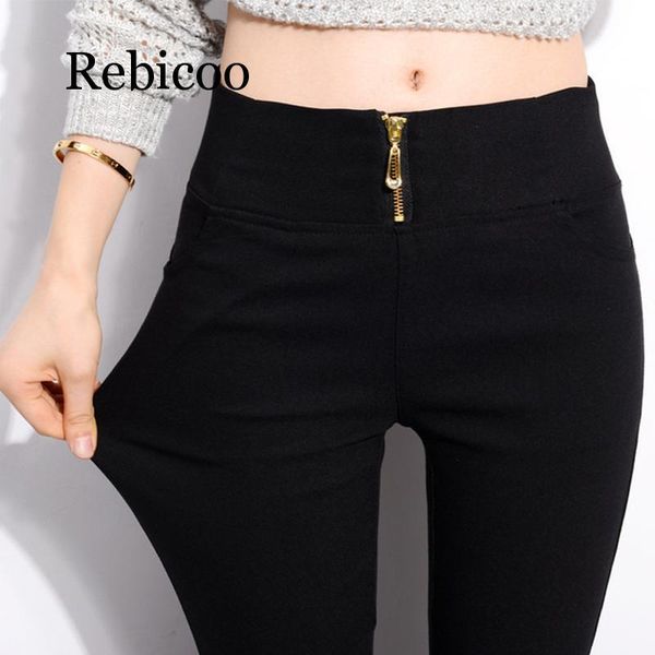 spring and autumn products wearing leggings women's large size high waist tight pencil pants jeans, Blue
spring and autumn products wearing leggings women's large size high waist tight pencil pants jeans, Blue