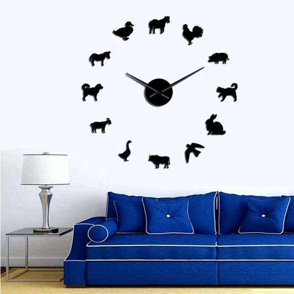 wall clocks frameless cute design farm animals diy clock poultry pet lovers 3d home decoration living room watch sticker
wall clocks frameless cute design farm animals diy clock poultry pet lovers 3d home decoration living room watch sticker