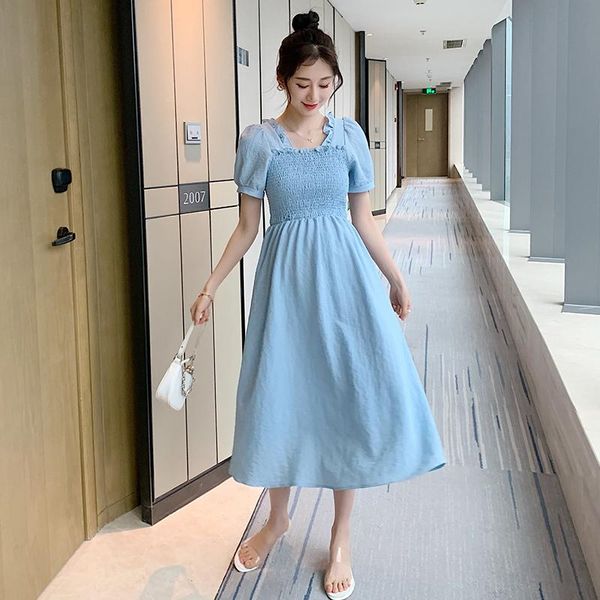 6913# summer korean fashion maternity long dress a line slim waist loose clothes for pregnant women elegant bodycon pregnancy dresses, White
6913# summer korean fashion maternity long dress a line slim waist loose clothes for pregnant women elegant bodycon pregnancy dresses, White