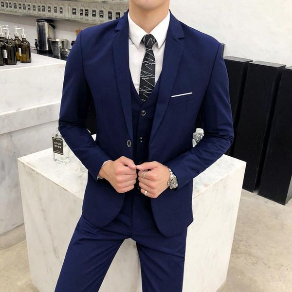 men's suits & blazers s-4xl single breasted 3 piece men suit slim fit jacket + vest pants plain color formal office wear mens wedding x, White;black
men's suits & blazers s-4xl single breasted 3 piece men suit slim fit jacket + vest pants plain color formal office wear mens wedding x, White;black