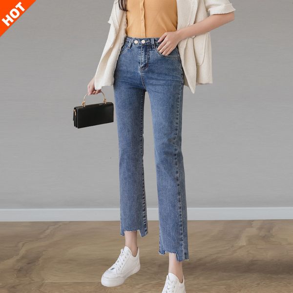 women's jeans pants high waist jeans 2021 spring and autumn new straight tube loose show thin wide leg capris, Blue
women's jeans pants high waist jeans 2021 spring and autumn new straight tube loose show thin wide leg capris, Blue