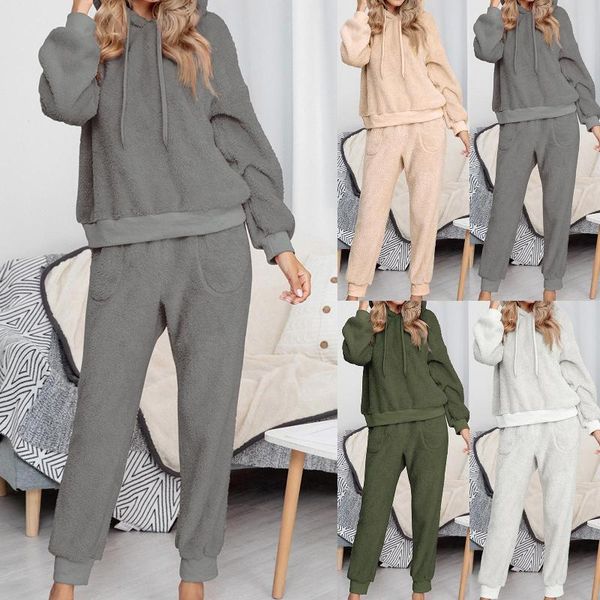 women's tracksuits autumn winter women long sleeve sweatshirt hoodie pants warm outfit homewear set, Gray
women's tracksuits autumn winter women long sleeve sweatshirt hoodie pants warm outfit homewear set, Gray