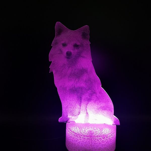 pet dog 3d light usb led 7/16 colors nightlight gift german spitz creative toy home decoration portable desk lamp
pet dog 3d light usb led 7/16 colors nightlight gift german spitz creative toy home decoration portable desk lamp
