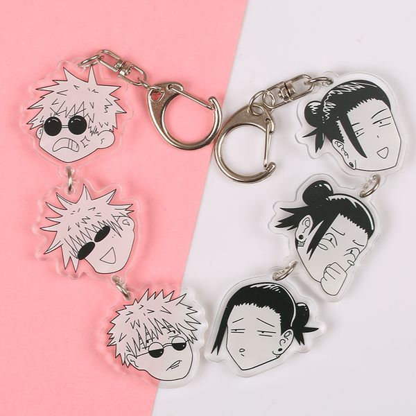 Jujutsu Kaisen Keychain Woman Gojo Satoru Key Chain Men Anime Cartoon Pendant Unisex Keyring for Pants Jewelry Metal Llaveros
Jujutsu Kaisen Keychain Woman Gojo Satoru Key Chain Men Anime Cartoon Pendant Unisex Keyring for Pants Jewelry Metal Llaveros