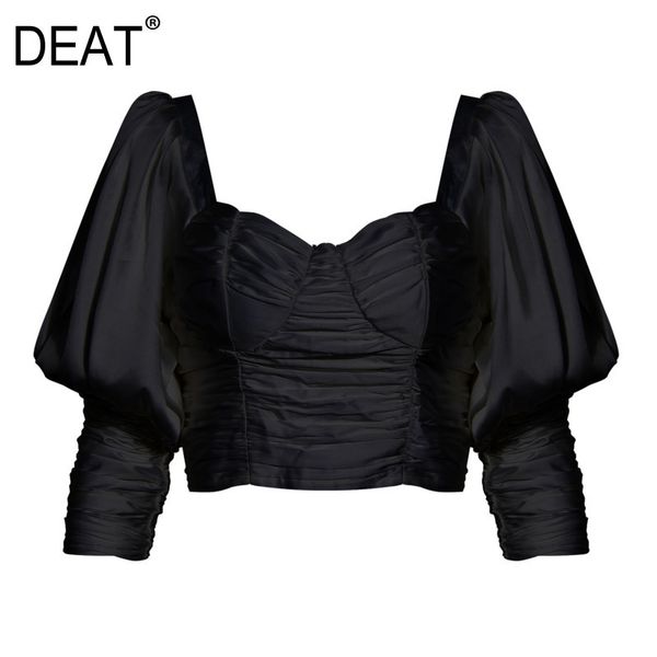 spring summer fashion casual square collar back bow solid color bubble sleeve blouse pleated women sh746 210421, White
spring summer fashion casual square collar back bow solid color bubble sleeve blouse pleated women sh746 210421, White