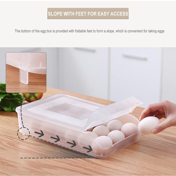 storage bottles & jars egg holder with lid auto scrolling down multifunctional tray fridge food container adjustable slope design
storage bottles & jars egg holder with lid auto scrolling down multifunctional tray fridge food container adjustable slope design