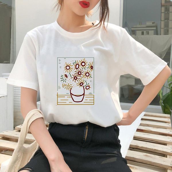 casual summer aesthetic clothes women t shirt personalized oversize hipster spring and autumn short sleeve edgy, White
casual summer aesthetic clothes women t shirt personalized oversize hipster spring and autumn short sleeve edgy, White