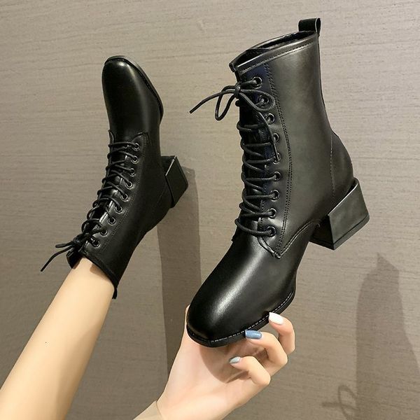 boots fall/winter ankle women mid heel short lace up women's winter warm shoes plush booties for female black heels
boots fall/winter ankle women mid heel short lace up women's winter warm shoes plush booties for female black heels
