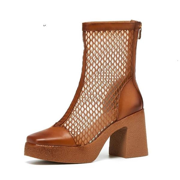 boots cow leather air net high heels platform mature breathable street fashion zipper short summer l21 d206, Black
boots cow leather air net high heels platform mature breathable street fashion zipper short summer l21 d206, Black