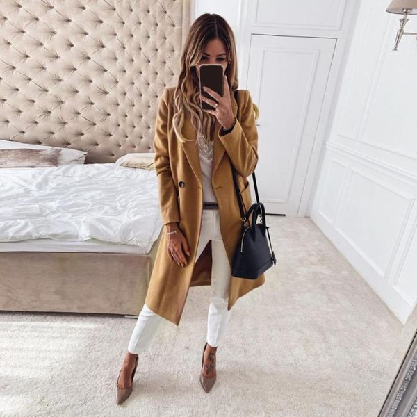 women's wool & blends cashmere woolen women coat winter plus size vintage warm solid lapel long manteau femme abrigos mujer plaszcze da, Black
women's wool & blends cashmere woolen women coat winter plus size vintage warm solid lapel long manteau femme abrigos mujer plaszcze da, Black
