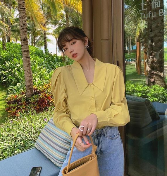 women's blouses & shirts make hong kong flavour restoring ancient ways hubble-bubble sleeve shirt female summer autumn long design feel, White
women's blouses & shirts make hong kong flavour restoring ancient ways hubble-bubble sleeve shirt female summer autumn long design feel, White