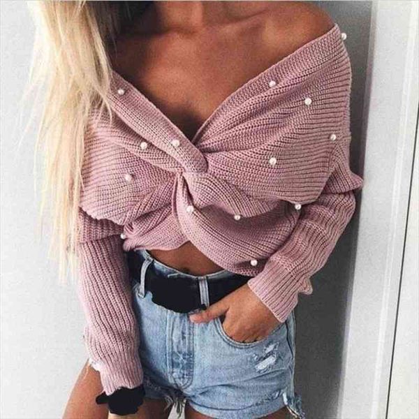 pearl beading v neck twist sweater sweet women pullovers knit jumper long sleeve casual solid knitted sweater pull femme, White;black
pearl beading v neck twist sweater sweet women pullovers knit jumper long sleeve casual solid knitted sweater pull femme, White;black