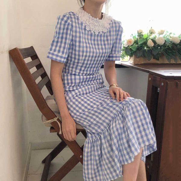 spring autumn women plaid dress lace up bow wrap lace neck three quarter sleeve high waist casual dresses 210601, Black;gray
spring autumn women plaid dress lace up bow wrap lace neck three quarter sleeve high waist casual dresses 210601, Black;gray